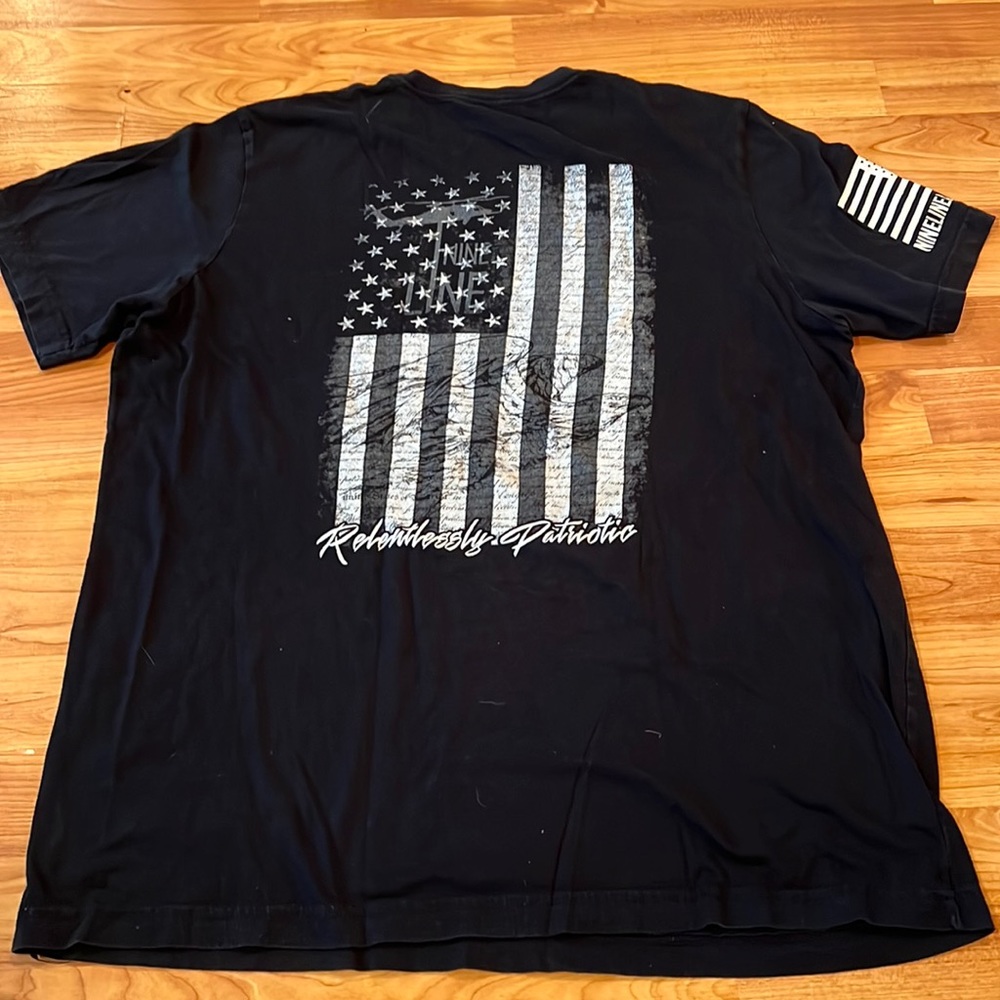 Nineline Apparel men’s t shirt sz medium American flag military veteran